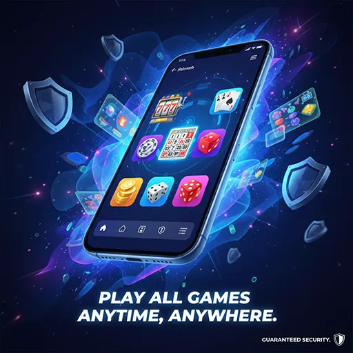 Mobile casino gaming app interface with colorful slot games on screen, branded with 313bet