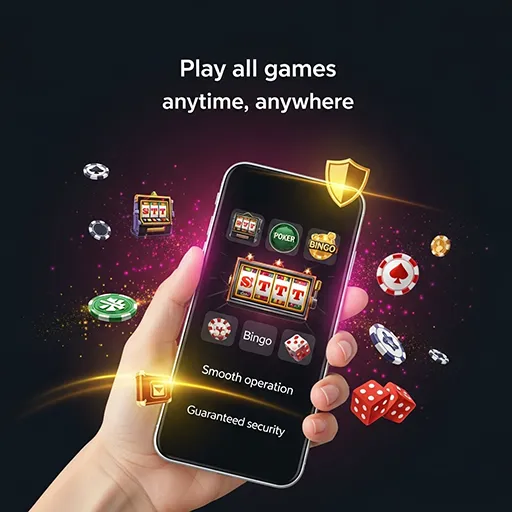 Filipino player enjoying mobile casino app at night