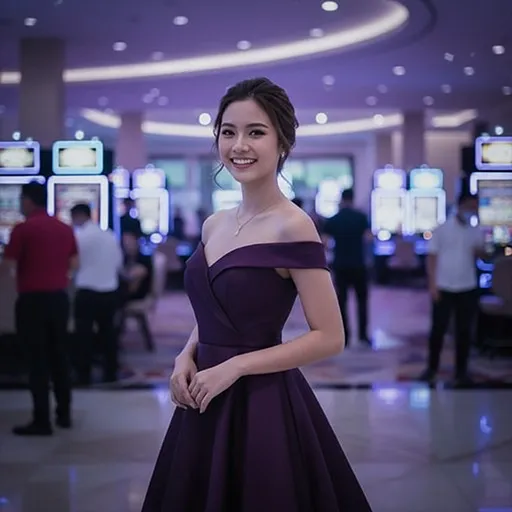 Colorful online casino interface with spinning slot reels and vibrant lights on 313bet gaming platform